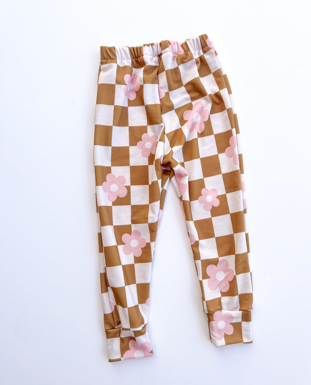 3t Checkered with Pink Daisys Lounge Pants
