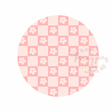 Load image into Gallery viewer, Pink Flower Checkers
