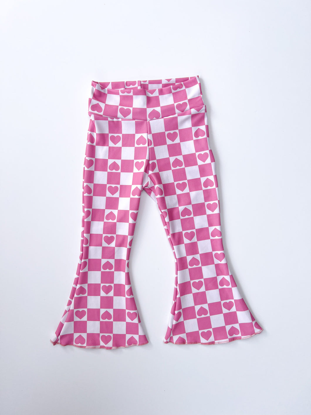 Heart Checkers Flare Pants