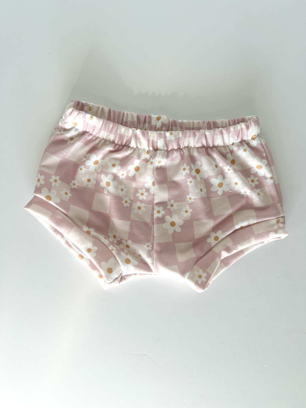 18/24 Pink Checkered Daisy Cluster Shorties